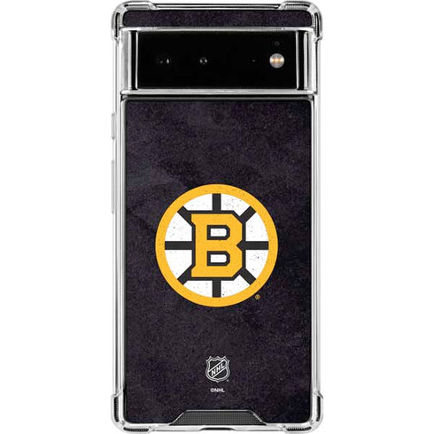 NHL Boston Bruins Distressed Google Pixel 6 Clear Case